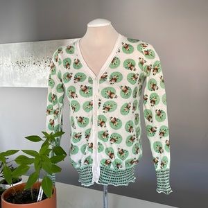 M Red Soul Aix En Provence Floral Cardigan mint green/white/blue/pink/peach/burg